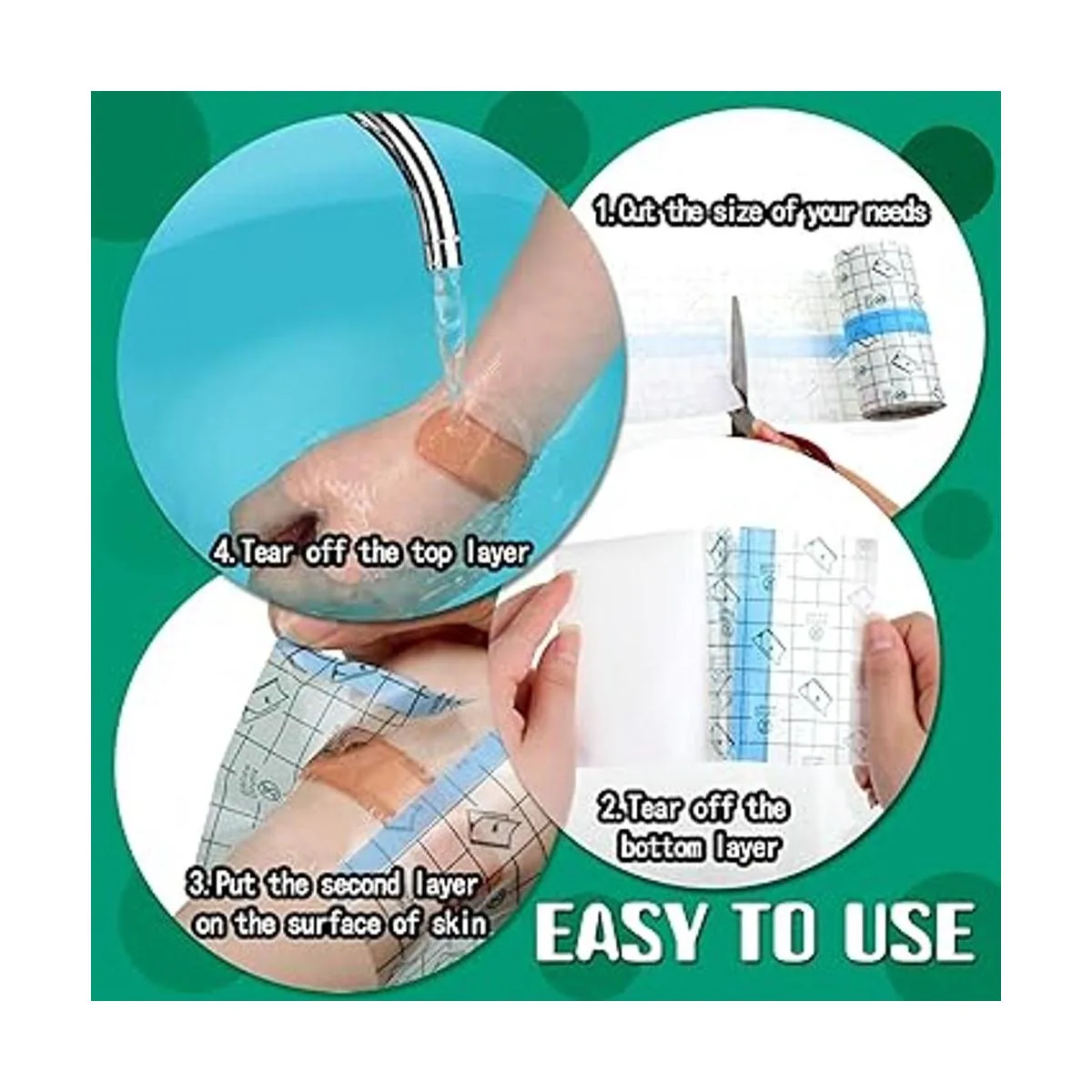 6 rollos de cinta adhesiva transparente elástica_3