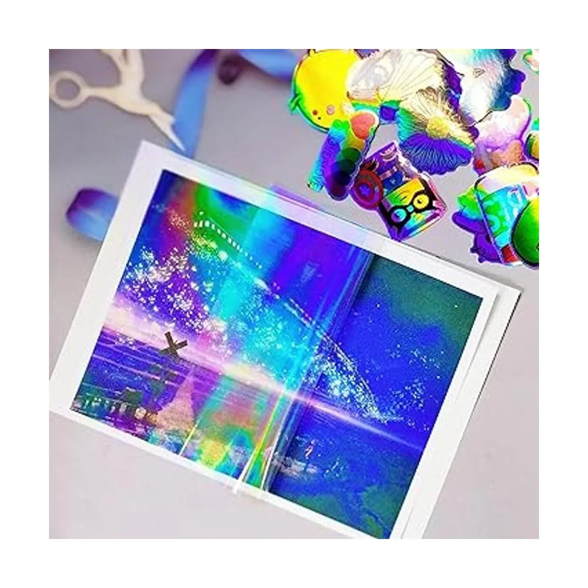 Vinilo holográfico transparente holográfico de 12 x 20_4