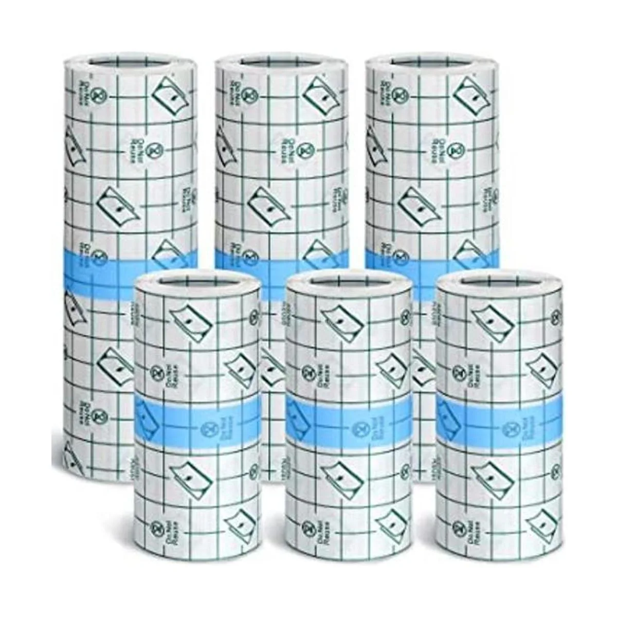 6 rollos de cinta adhesiva transparente elástica_1