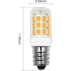 E12 Bombilla LED de 3 W con base de candelabro de 3000 K_4