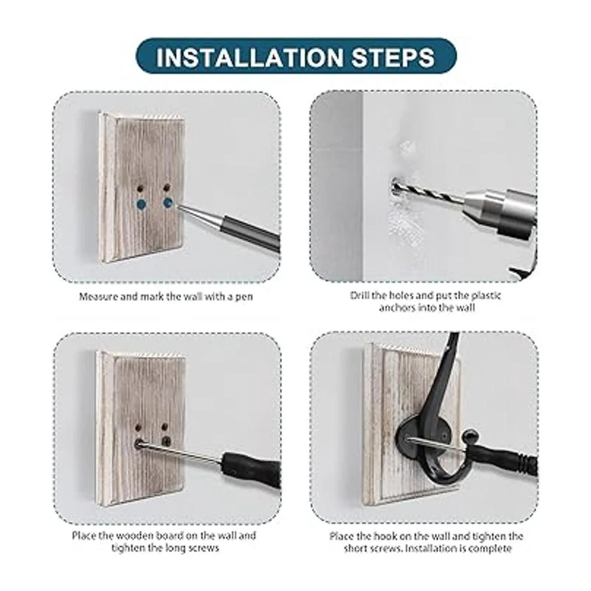 Lomuke Ganchos para toallas para baño montaje en pared_6