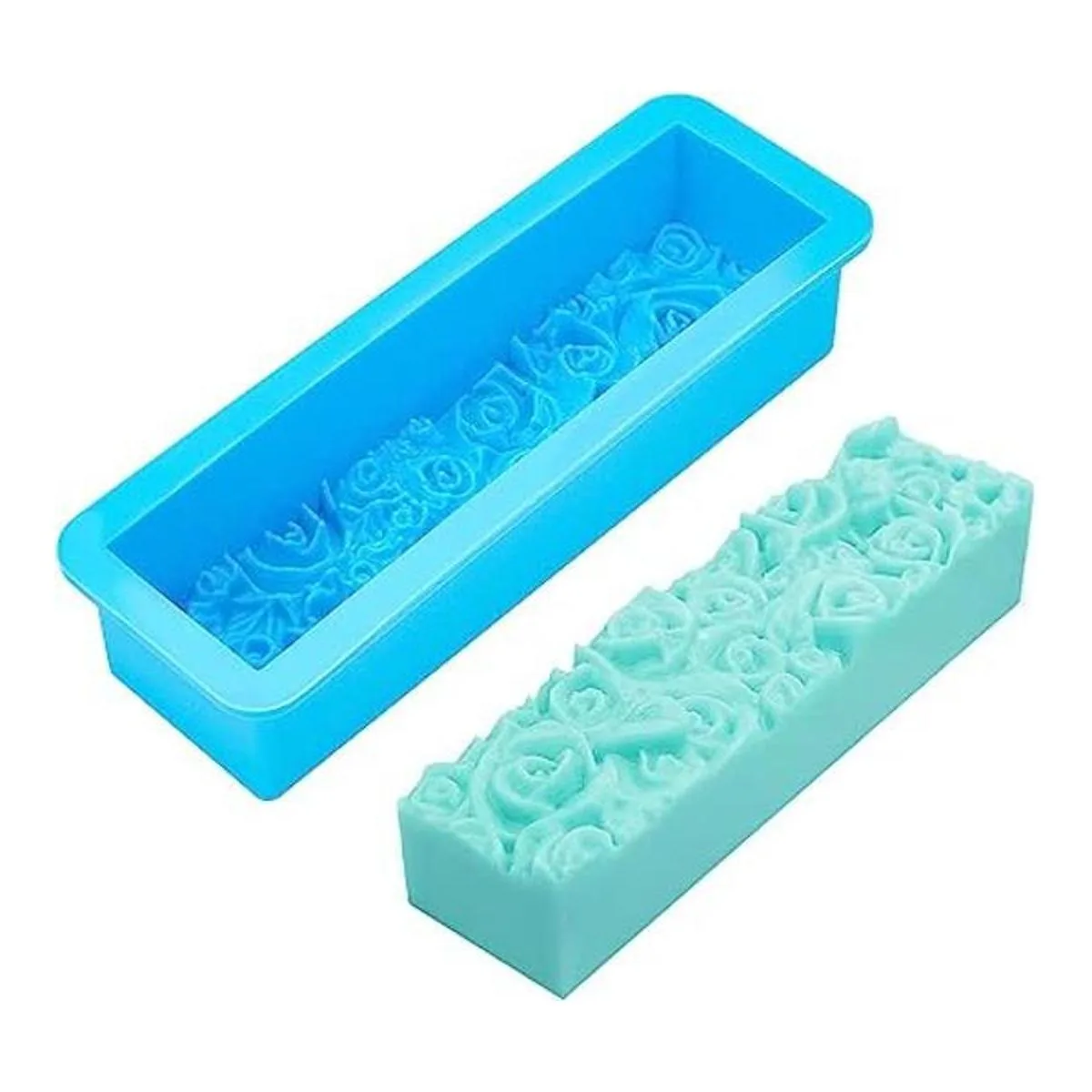 PH PandaHall Molde de pan de rosa moldes de jabón de_1