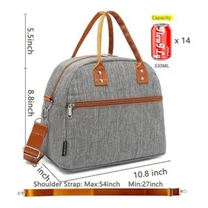 FlowFly Bolsa de almuerzo aislada con correa de hombro_3