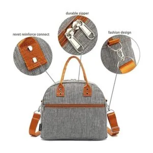 FlowFly Bolsa de almuerzo aislada con correa de hombro_5