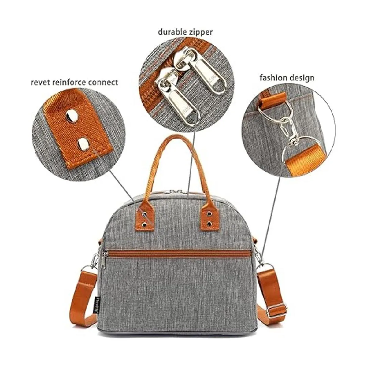 FlowFly Bolsa de almuerzo aislada con correa de hombro_5