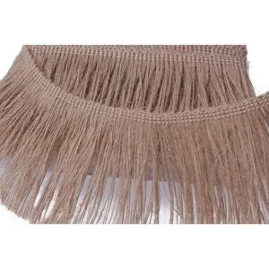 Encaje de yute con flecos de arpillera 4 pulgadas de_2