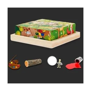 WINOMO Bandeja de bloques de rompecabezas de 6 piezas_7