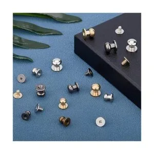 PH PandaHall Juego de 64 botones de metal con remaches de_6