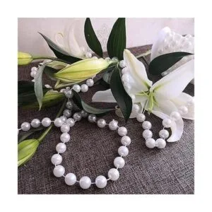 The Roll Cuentas de cristal de imitación de perlas de_5