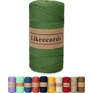 Likeecords Cordón de macramé trenzado de poliéster de_1