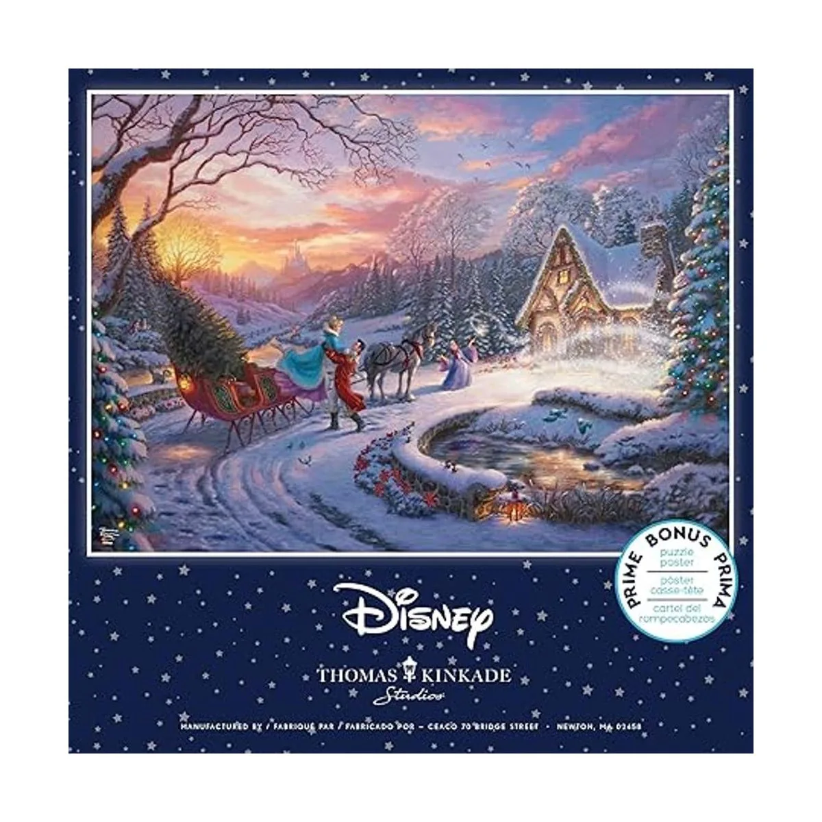Ceaco Thomas Kinkade Holiday Cenicienta trayendo a casa_4