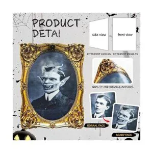 Decoración de Halloween 3D que cambia la cara de terror_2