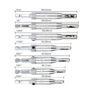 Afunta Juego de 8 brocas centrales para puerta de_3