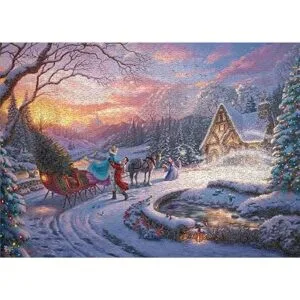 Ceaco Thomas Kinkade Holiday Cenicienta trayendo a casa_6