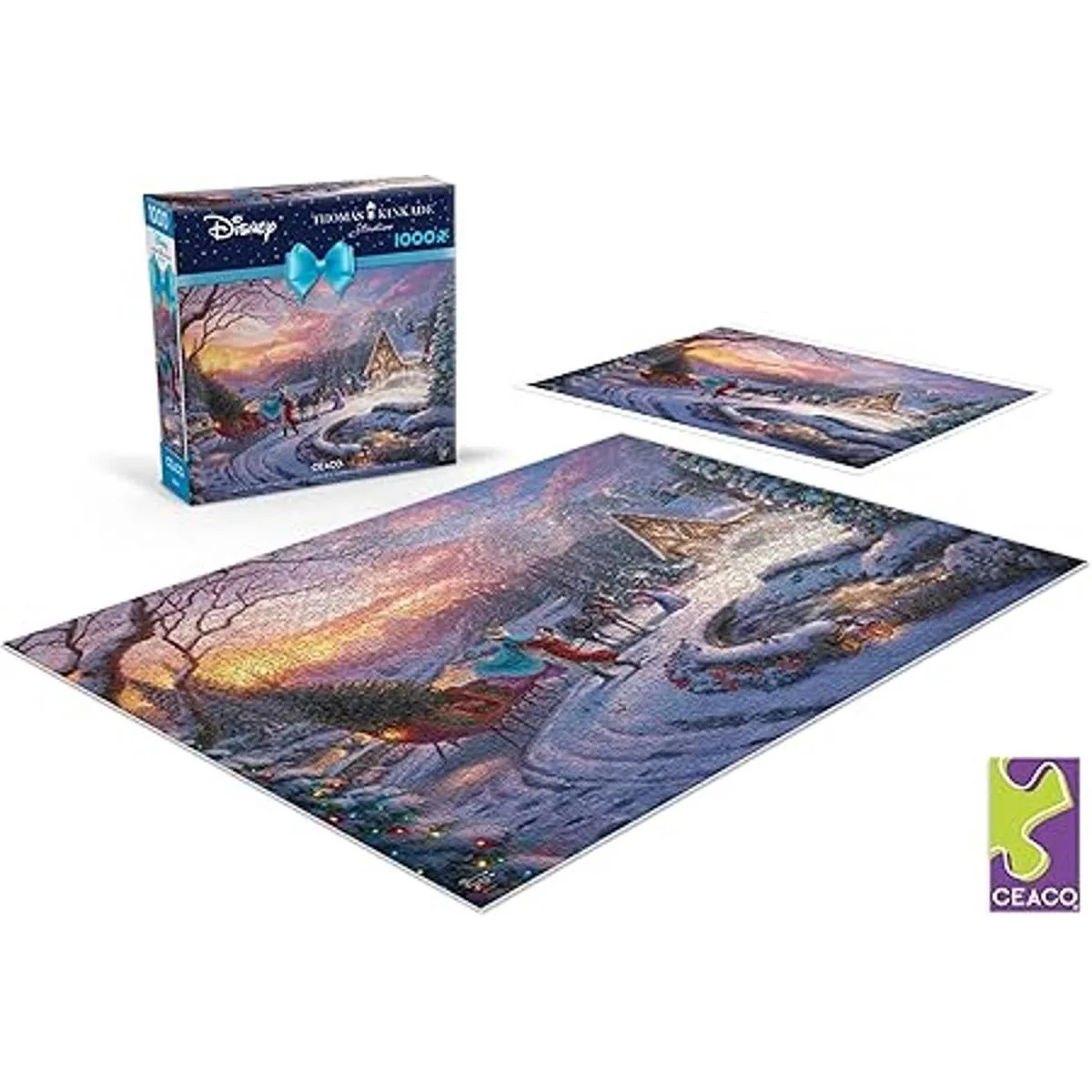 Ceaco Thomas Kinkade Holiday Cenicienta trayendo a casa_5