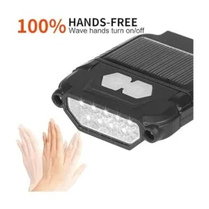 Luz solar recargable por USB sensor de ondas con batería_3
