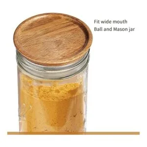 SKYBD Paquete de 6 tapas de almacenamiento de madera de_2