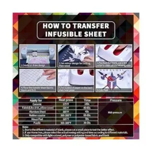 Hojas de tinta de transferencia infusibles 12 piezas de_6
