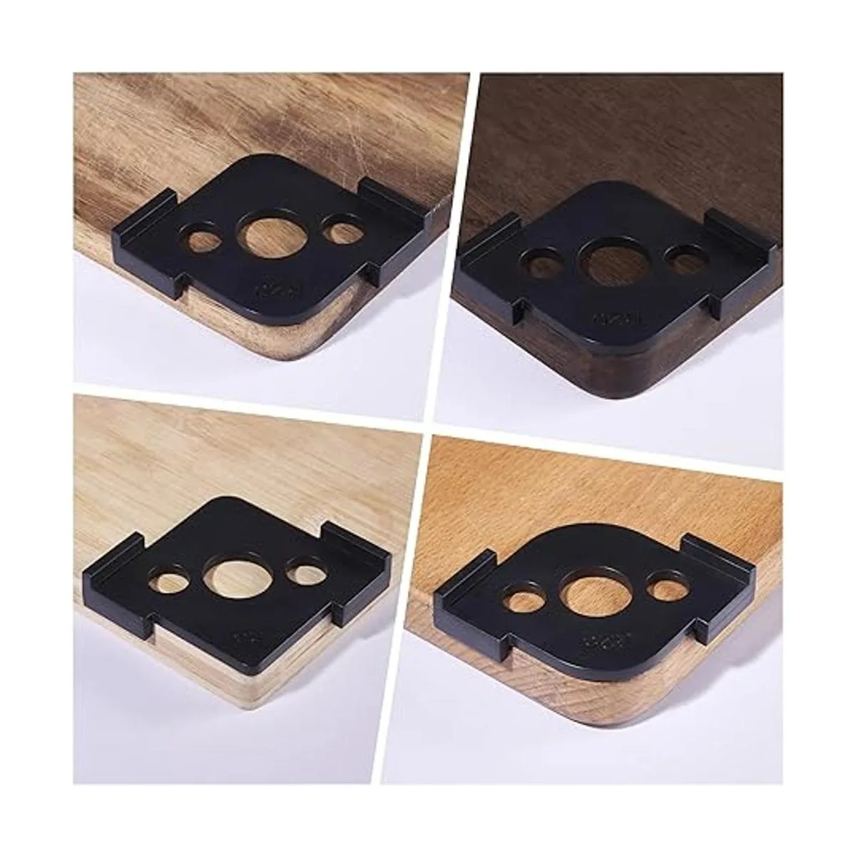 HERMIT TOOLS Paquete de 4 plantillas de enrutador de_5