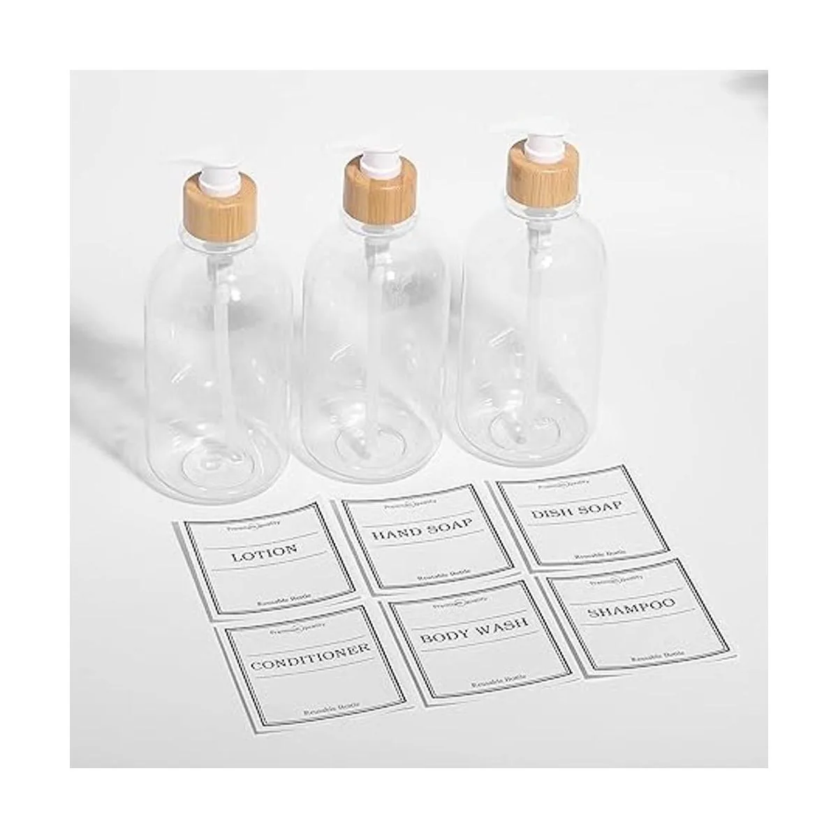 Dispensador de champú y acondicionador juego de 3 16_2