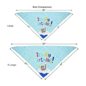 ADOGGYGO Pañuelo de cumpleaños para perros y niñas y_3