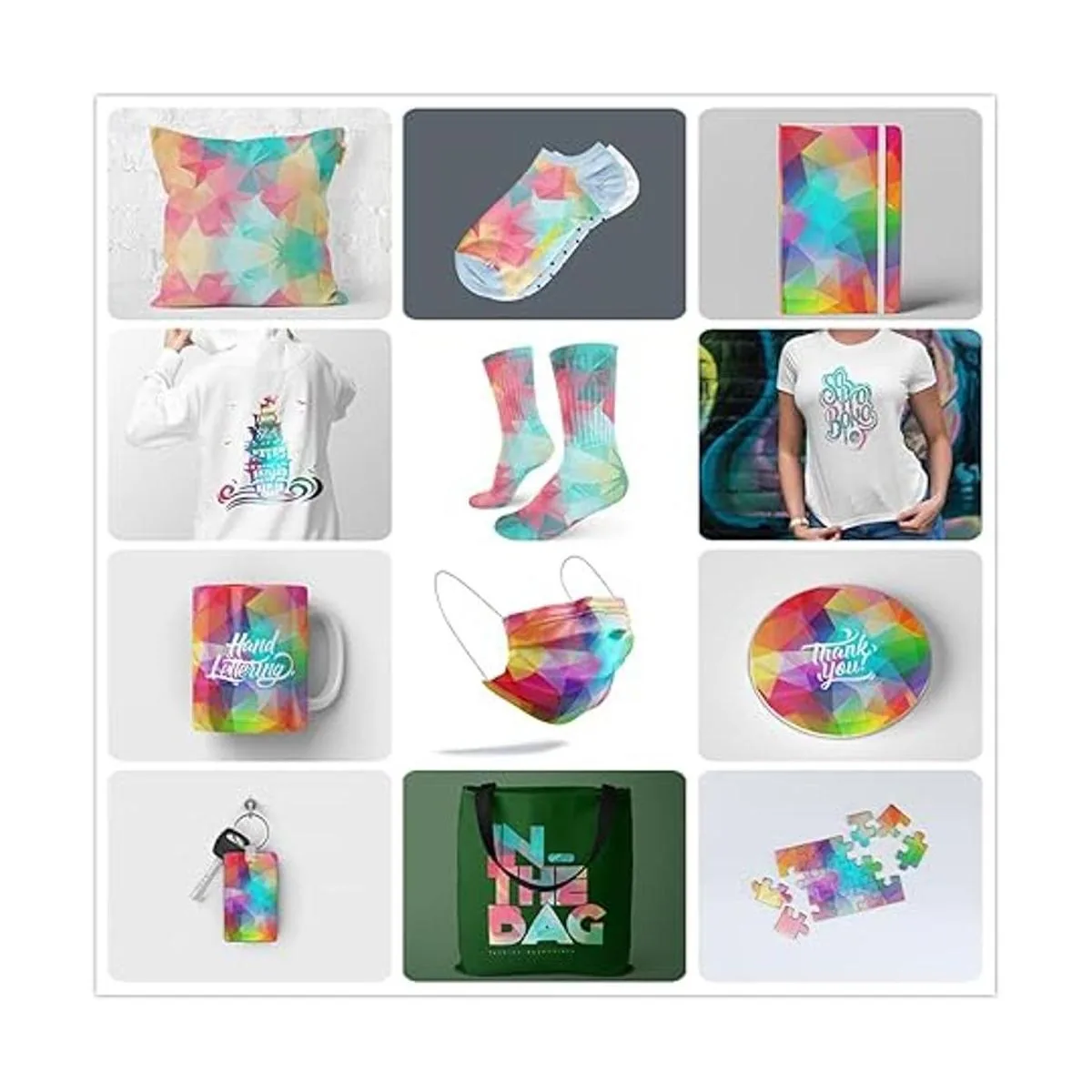 Hojas de tinta de transferencia infusibles 12 piezas de_2