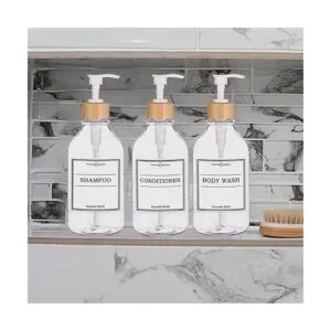 Dispensador de champú y acondicionador juego de 3 16_7