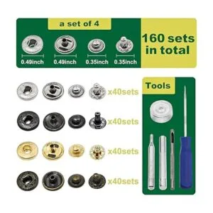 160 juegos de botones a presión kit de cierre a presión_2
