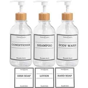 Dispensador de champú y acondicionador juego de 3 16_1