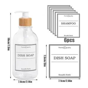 Dispensador de champú y acondicionador juego de 3 16_3