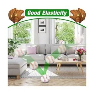 6 bolas deportivas de 2.36 pulgadas muñequeras de_3