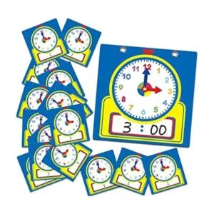 Junkin Kit de reloj de enseñanza de 25 piezas relojes de_1