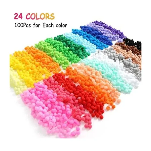 Caydo 2400 pompones de 0.39 pulgadas bolas de pompones_2