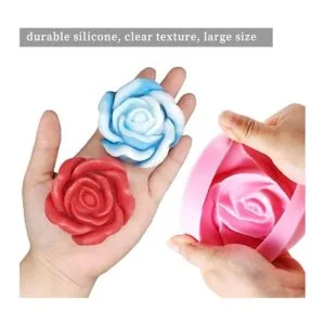 Moldes de silicona 3D 2 piezas de molde de vela de resina_6