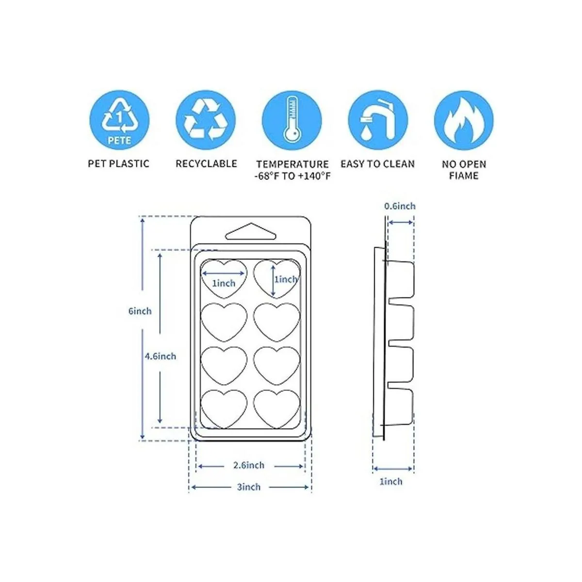 EUPNHY Contenedores de cera para derretir Moldes de cera_3