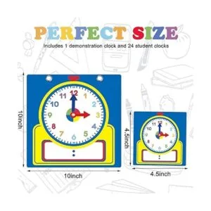 Junkin Kit de reloj de enseñanza de 25 piezas relojes de_2