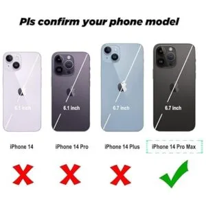 Obbii Black Cow Print Compatible with iPhone 14 Pro Max_2