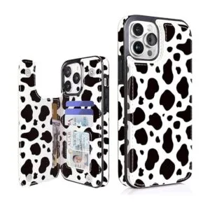 Obbii Black Cow Print Compatible with iPhone 14 Pro Max_1