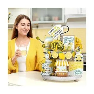 Qunclay 13 piezas de bandeja de limón fresco para_5