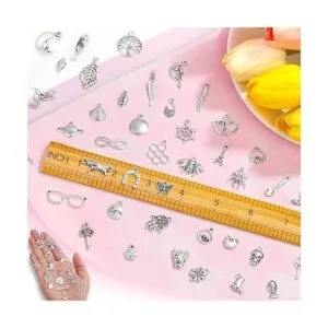 400 dijes de plata para hacer joyas y hacer pulseras al_4