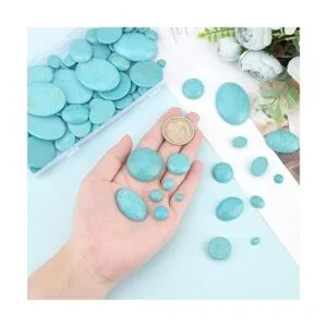 PH PandaHall 84 cabujones de piedra turquesa sintética 7_6