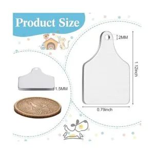 Etiquetas de metal de vaca en blanco con estampado de_2