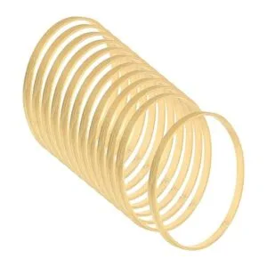 PATIKIL Aro floral de bambú de madera de 5.9 pulgadas_1