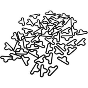 TOPINCN 50 juegos de pajarita hardware Cravat clip_4