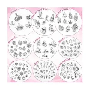 400 dijes de plata para hacer joyas y hacer pulseras al_6