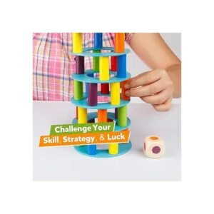 Coogam Juego de apilamiento de torre de madera bloques de_5