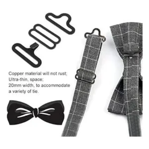 TOPINCN 50 juegos de pajarita hardware Cravat clip_6