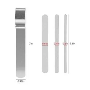 Amytalk Juego de 9 pulseras de acero inoxidable en_2