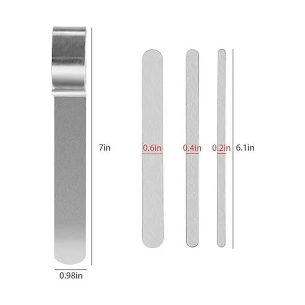 Amytalk Juego de 9 pulseras de acero inoxidable en_2