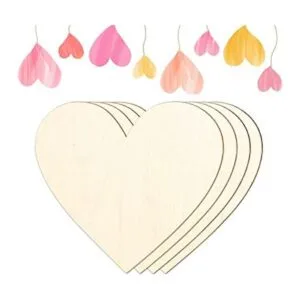 Corazones de madera para manualidades 12 pulgadas_1